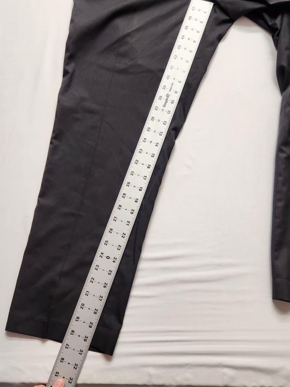 ⭐️Van Heusen Men’s Flex Straight Fit Dress Pants Black 40x32 Flat Front Slacks - Picture 5 of 11